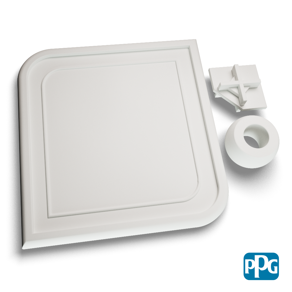 Small Batch PPG Powder Coatings WHITE TEXTURED
