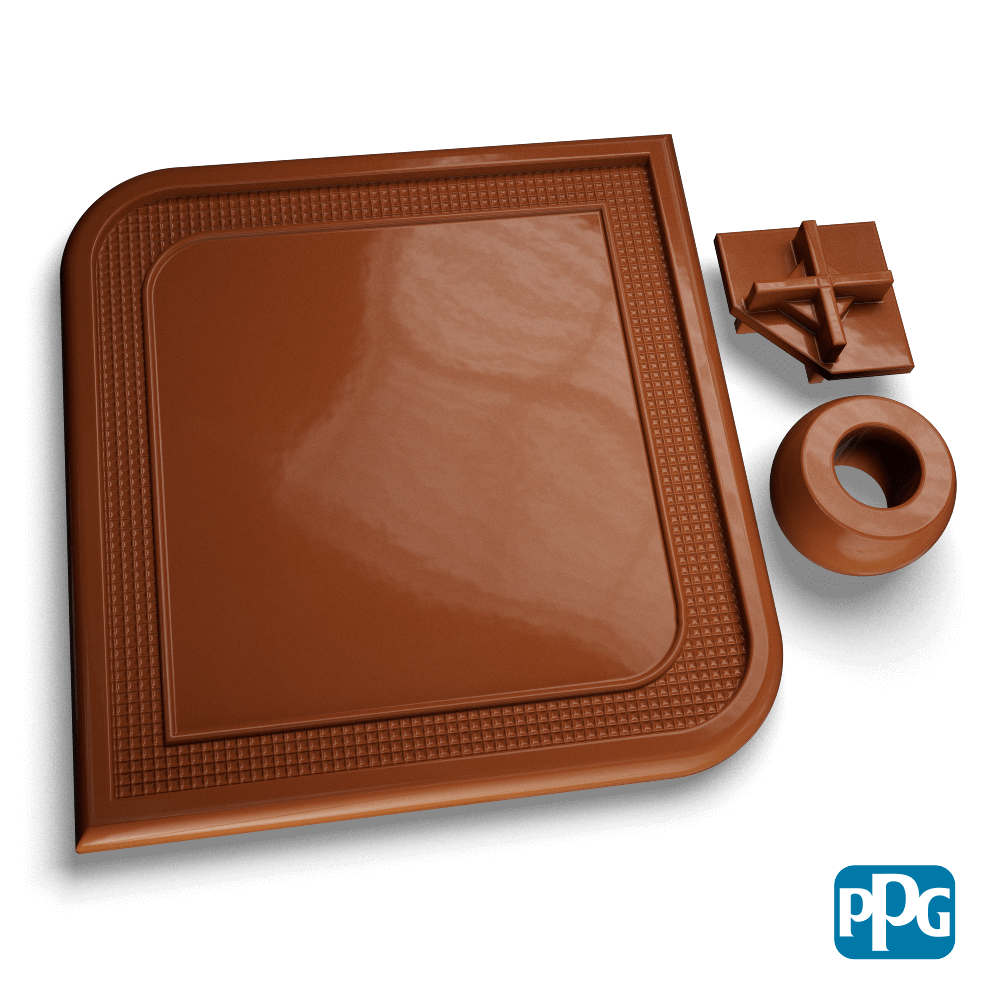 Small Batch PPG Powder Coatings RAL 8003 CLAY BROWN AAMA 04