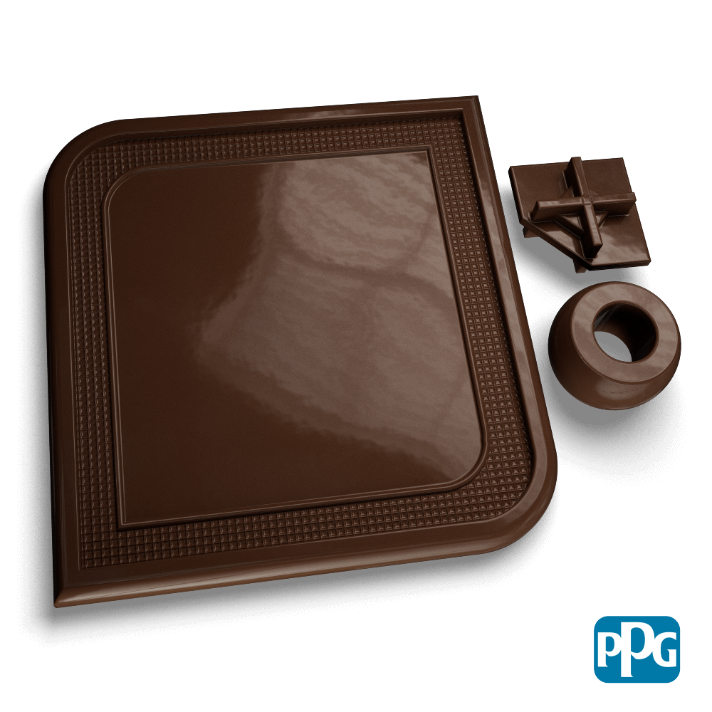 RAL 8014 SEPIA BROWN powder coating color swatch image