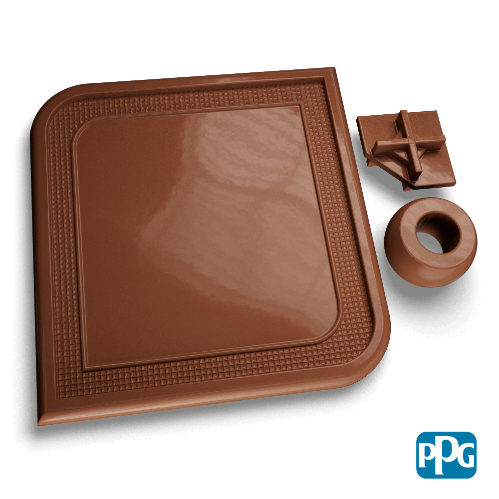 Small Batch PPG Powder Coatings RAL 8024 BEIGE BROWN AAMA 04