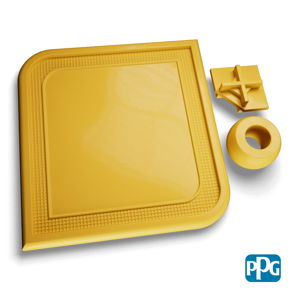 Small Batch PPG Powder Coatings RAL 1012 LEMON YELLOW