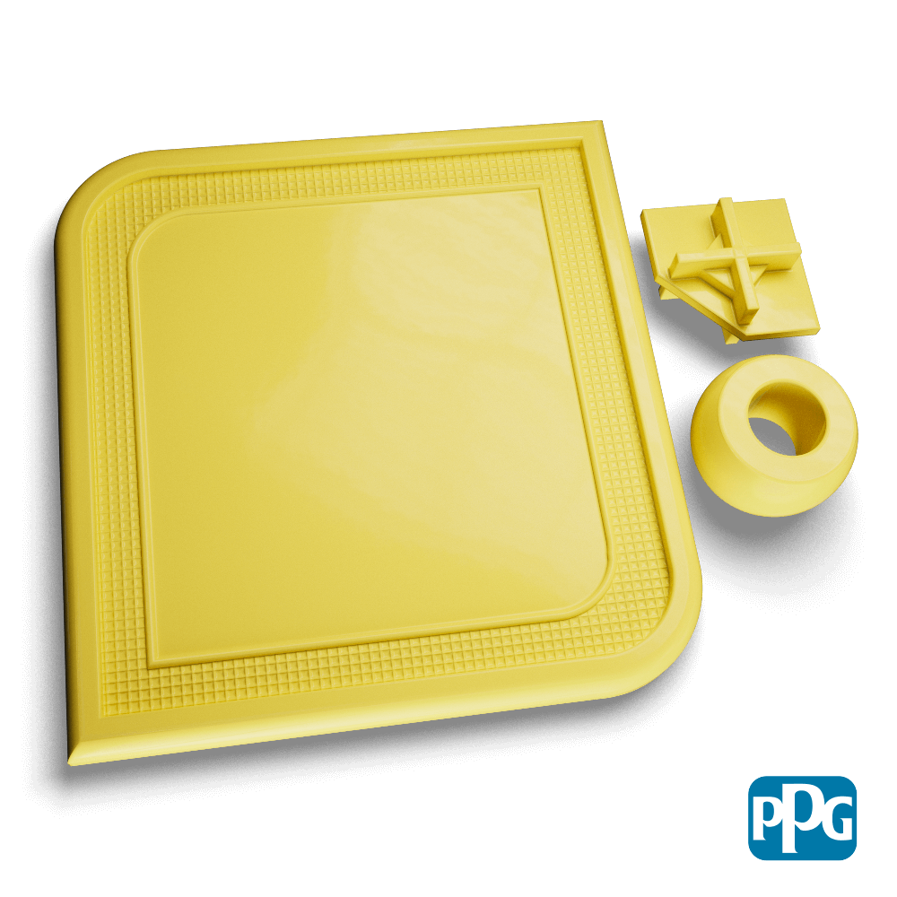 RAL 1016 SULFUR YELLOW powder coating color swatch image