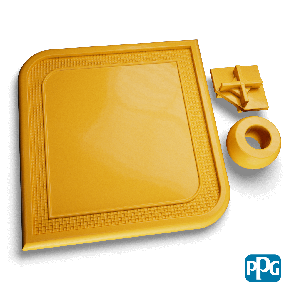 RAL 1032 BROOM YELLOW powder coating color swatch image