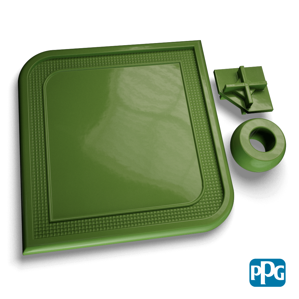 RAL 6010 GRASS GREEN powder coating color swatch image