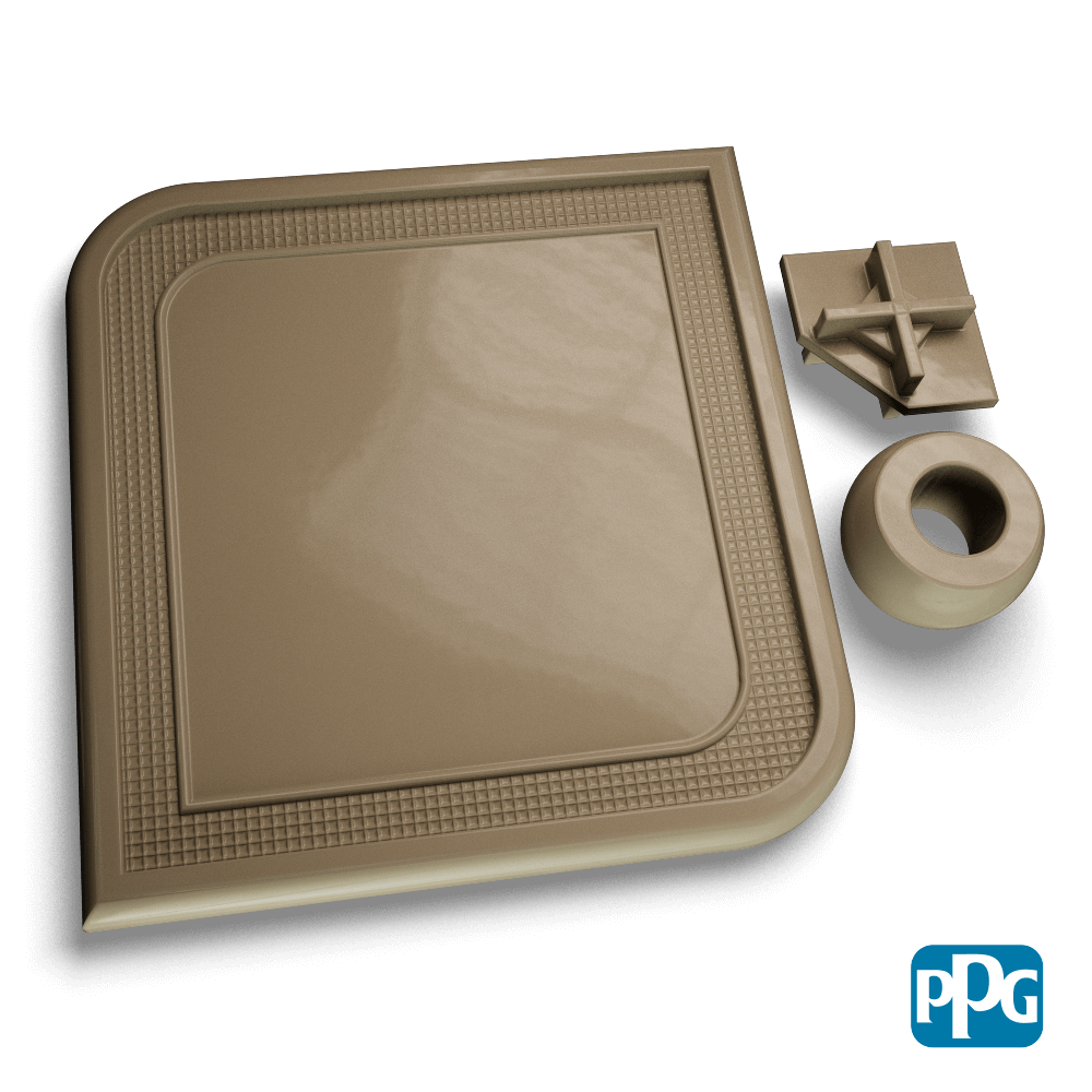 Small Batch PPG Powder Coatings RAL 7002 OLIVE GRAY