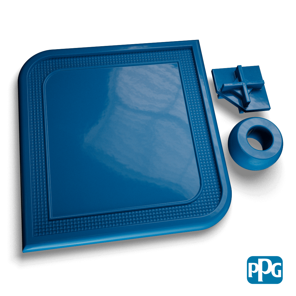 RAL 5005 SIGNAL BLUE powder coating color swatch image