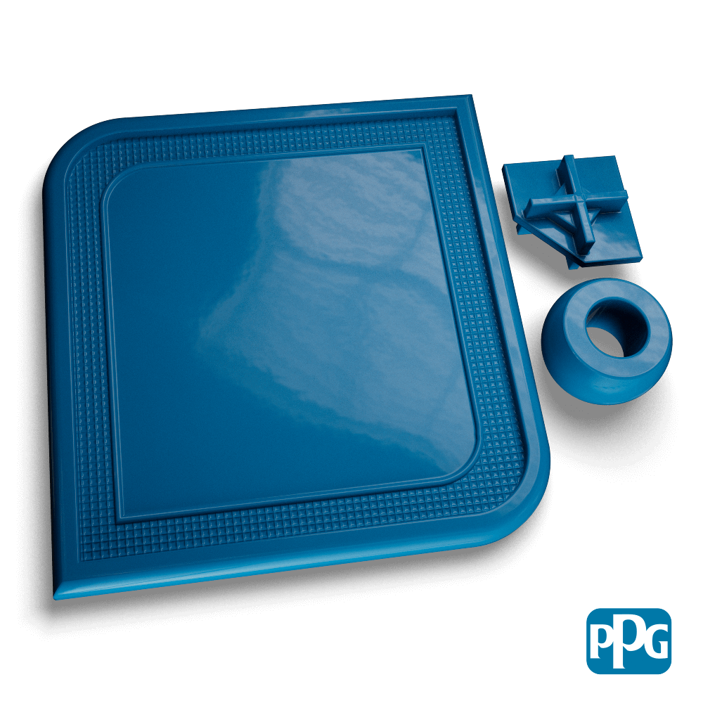 RAL 5017 TRAFFIC BLUE powder coating color swatch image