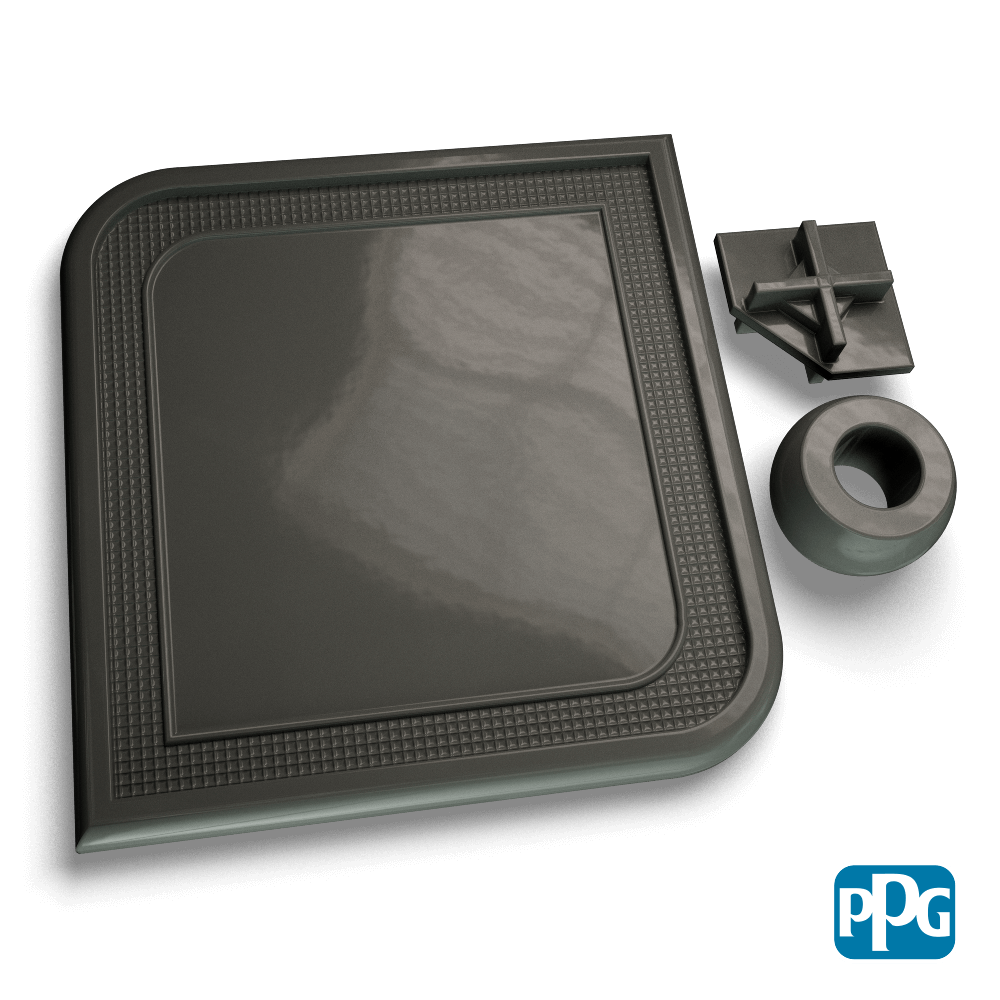 RAL 7043 TRAFFIC GRAY B powder coating color swatch image