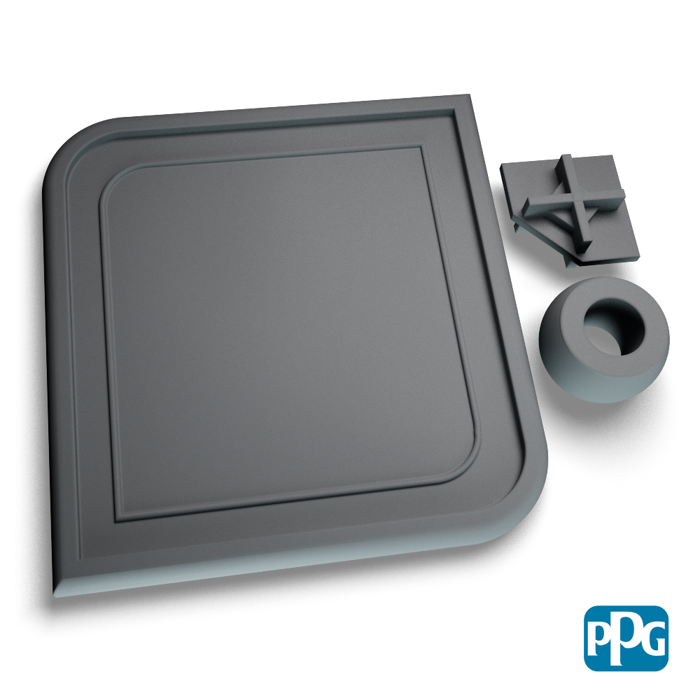 Small Batch PPG Powder Coatings GRAY CRINKLE PPC1635A
