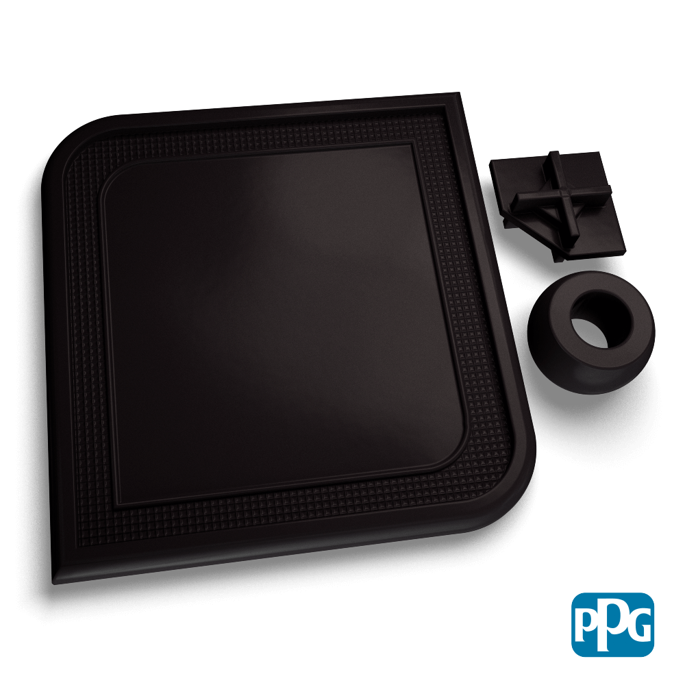 Small Batch PPG Powder Coatings SOFTENED BLACK MATTE