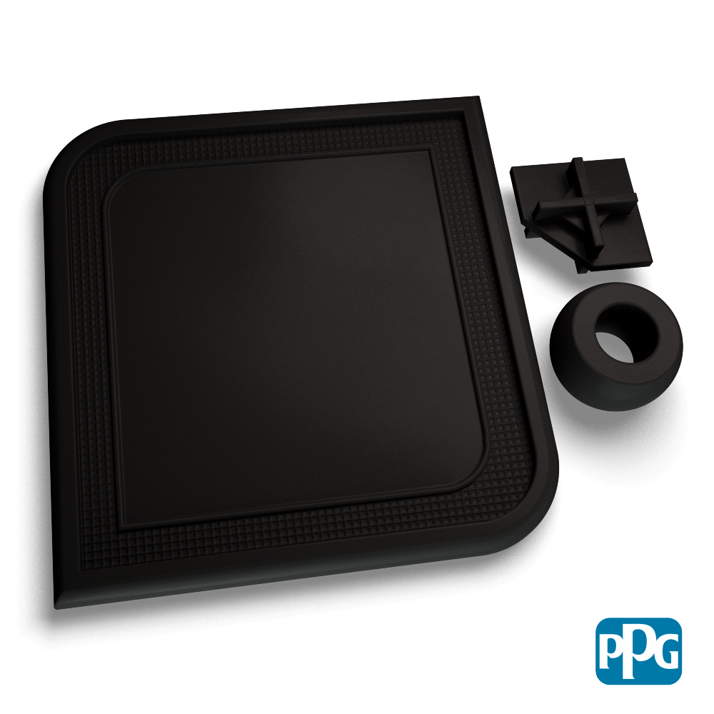 BLACK LAVA POLYESTER MATTE