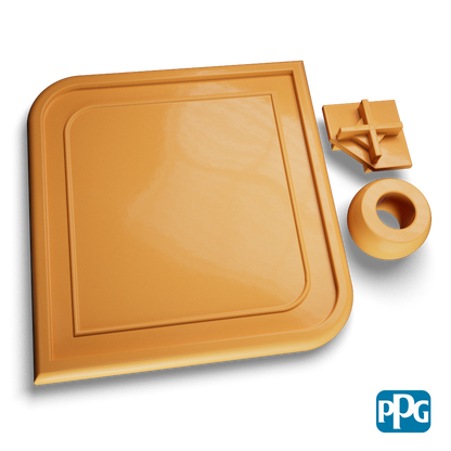 INDUSTRIAL YELLOW powder coating color swatch image