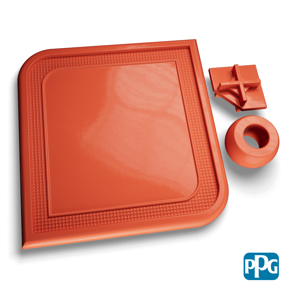 ORANGE powder coating color swatch image