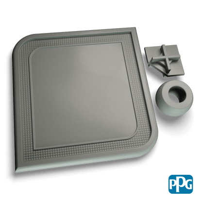 ANSI 49 GRAY powder coating color swatch image