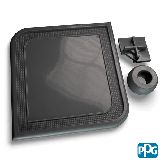 IND CHARCOAL powder coating color swatch image