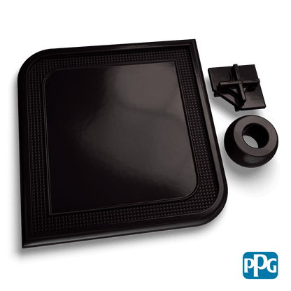 BLACK powder coating color swatch image