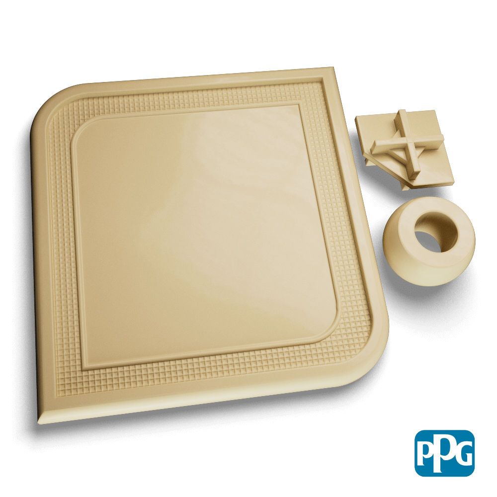 RAL 1000 GREEN BEIGE powder coating color swatch image