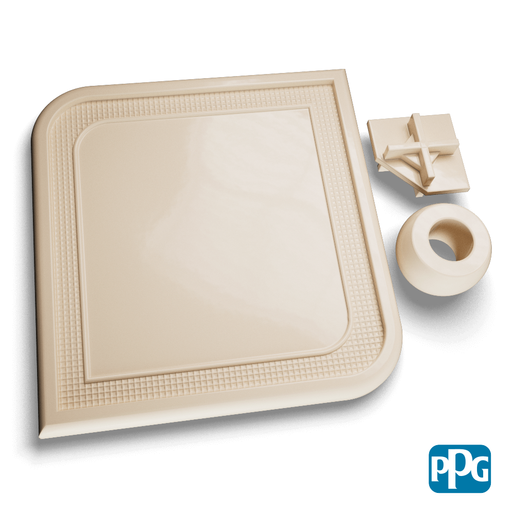 RAL 1015 LIGHT IVORY powder coating color swatch image