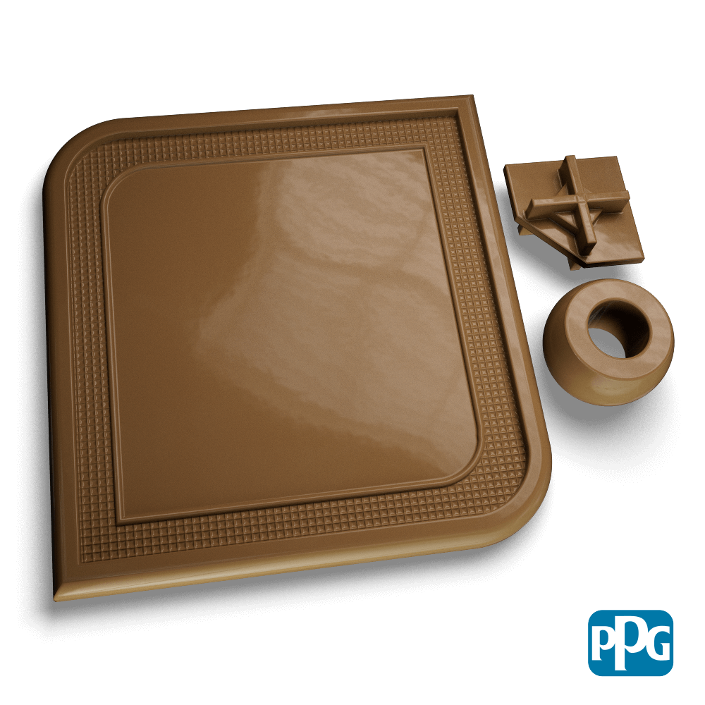 RAL 7008 KHAKI GRAY powder coating color swatch image