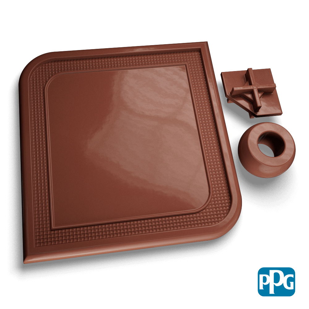 RAL 8002 SIGNAL BROWN powder coating color swatch image