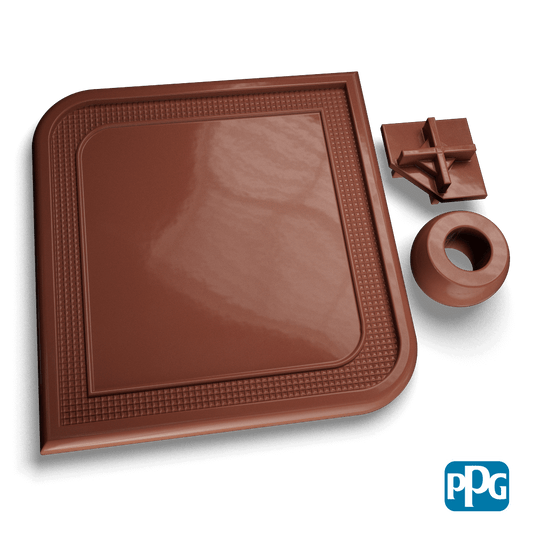RAL 8002 SIGNAL BROWN powder coating color swatch image