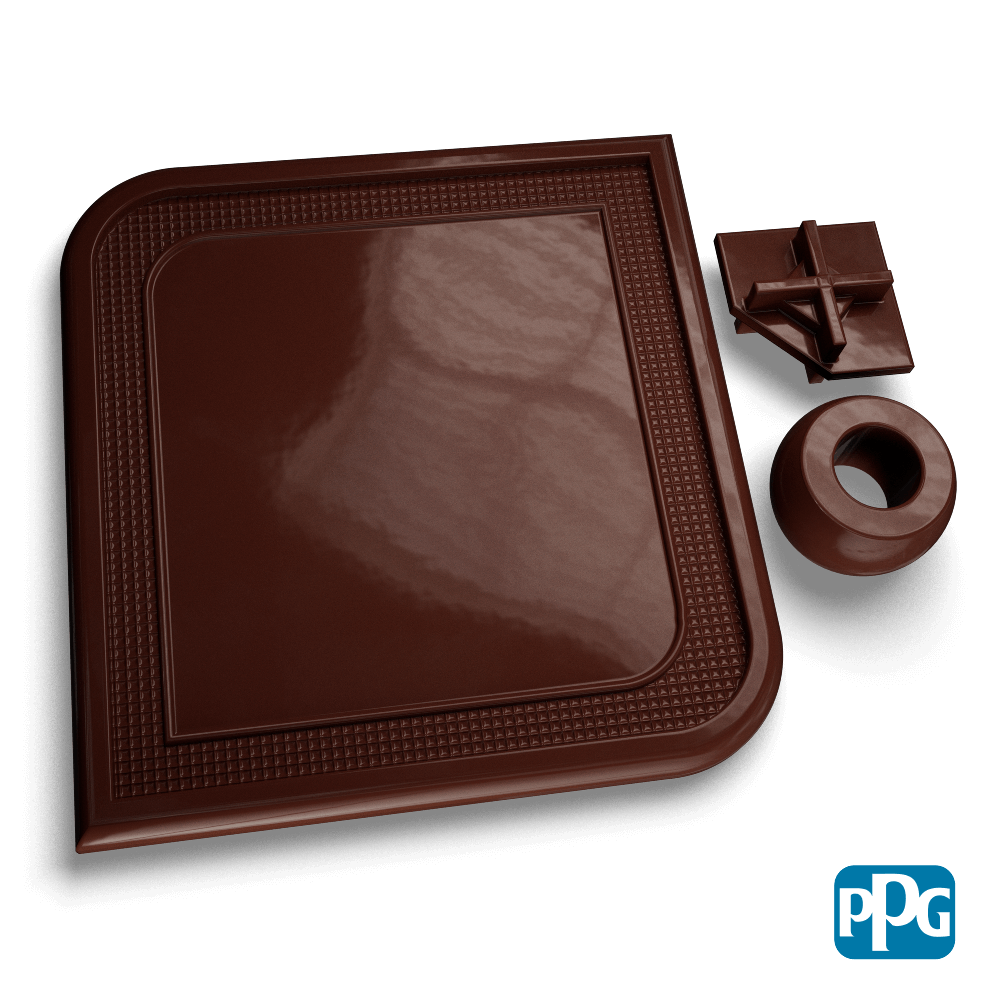 Small Batch PPG Powder Coatings RAL 8016 MAHOGANY BROWN AAMA 04