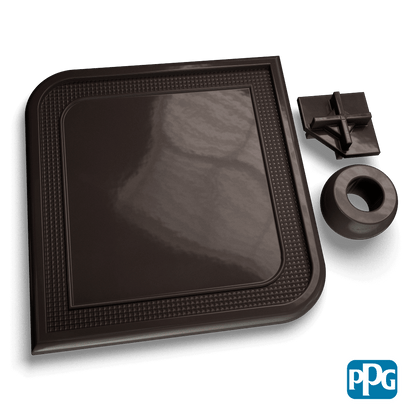 RAL 8019 GRAY BROWN powder coating color swatch image