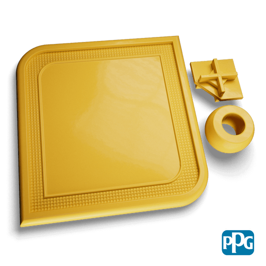 RAL 1012 LEMON YELLOW powder coating color swatch image