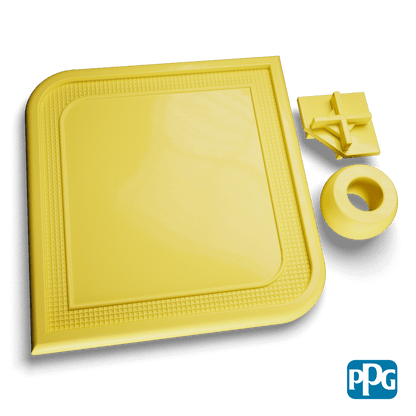 RAL 1016 SULFUR YELLOW powder coating color swatch image