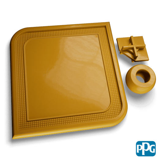 RAL 1027 CURRY powder coating color swatch image