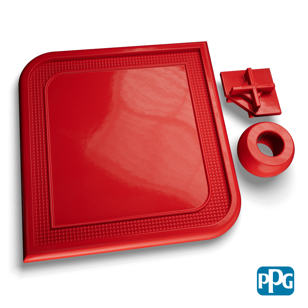 RAL 2002 VERMILION powder coating color swatch image