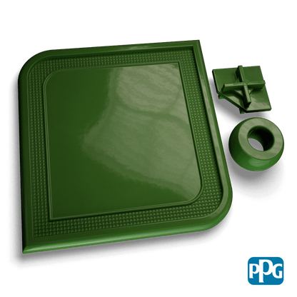 RAL 6002 LEAF GREEN powder coating color swatch image