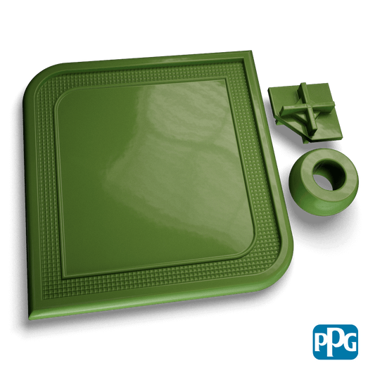 RAL 6010 GRASS GREEN powder coating color swatch image