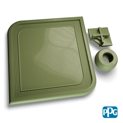 RAL 6011 RESEDA GREEN powder coating color swatch image