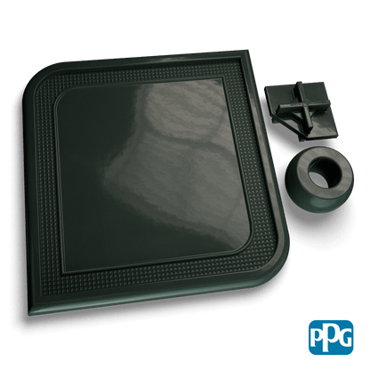 RAL 6012 BLACK GREEN powder coating color swatch image