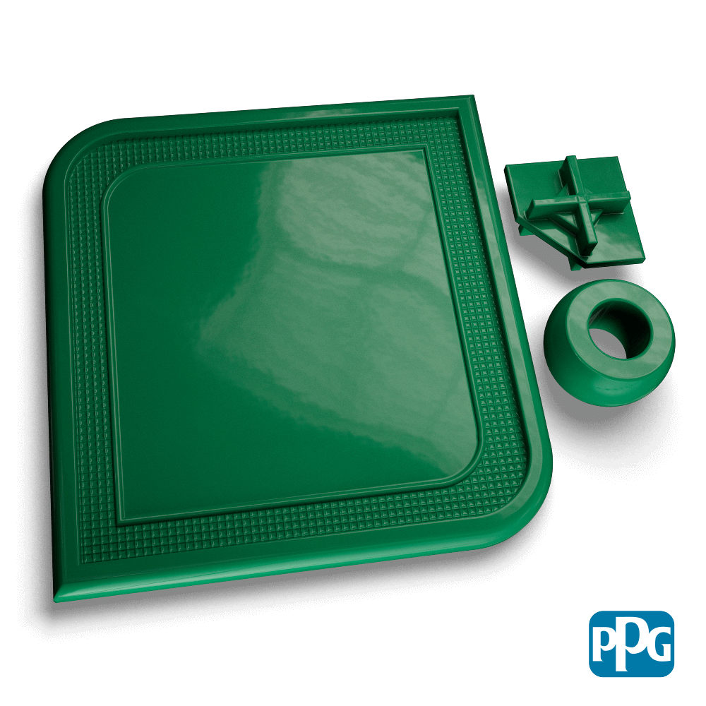 RAL 6016 TURQUOISE GREEN powder coating color swatch image