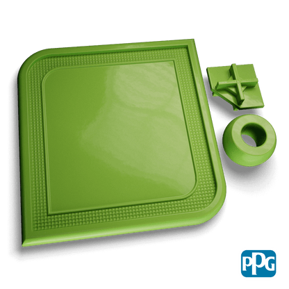 RAL 6018 YELLOW GREEN powder coating color swatch image
