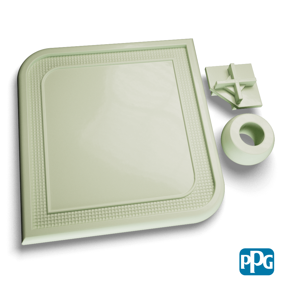 RAL 6019 PASTEL GREEN powder coating color swatch image