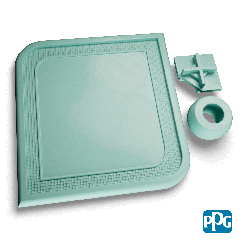 RAL 6027 LIGHT GREEN powder coating color swatch image