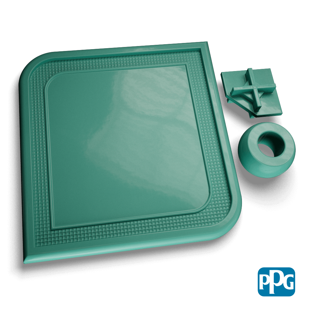 RAL 6033 MINT TURQUOISE powder coating color swatch image