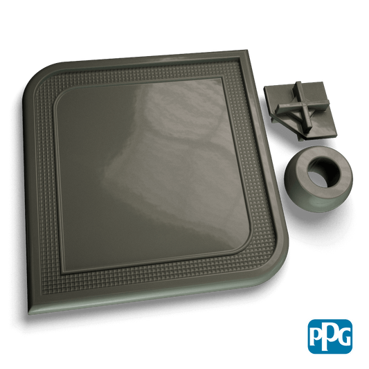 RAL 7010 TARPAULIN GRAY powder coating color swatch image
