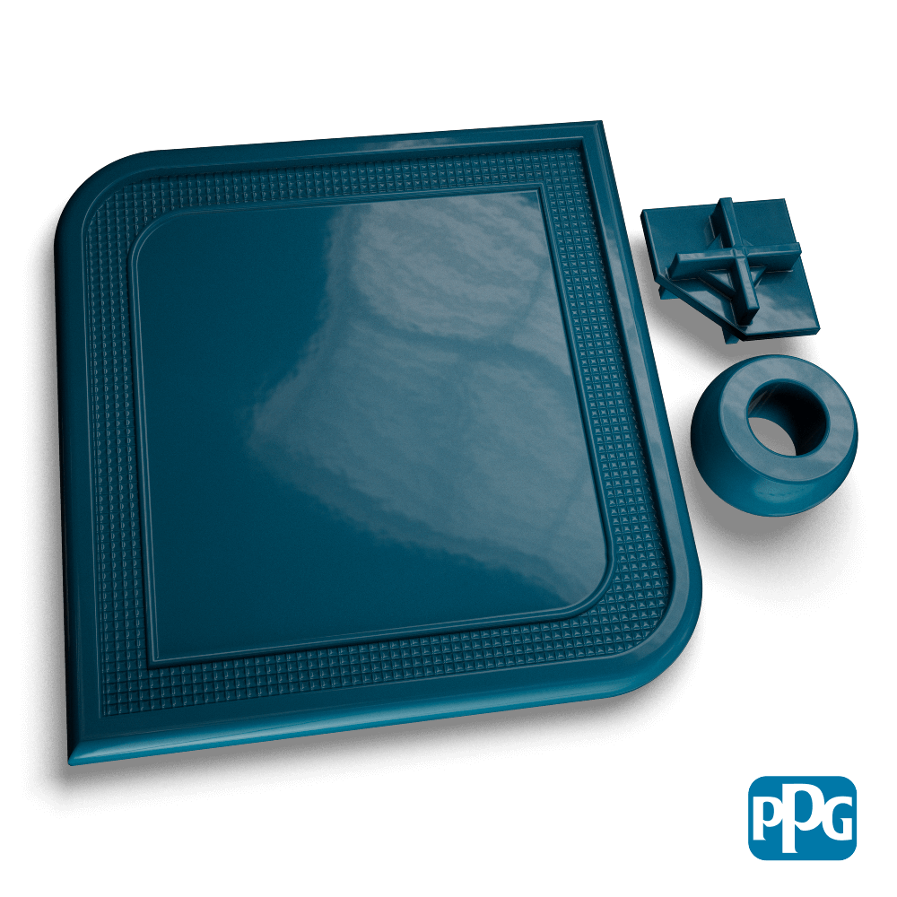 RAL 5001 GREEN BLUE powder coating color swatch image