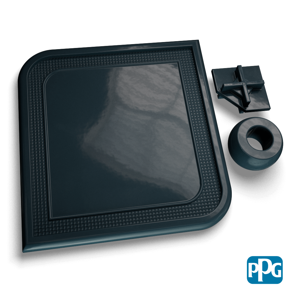 RAL 5008 GRAY BLUE powder coating color swatch image