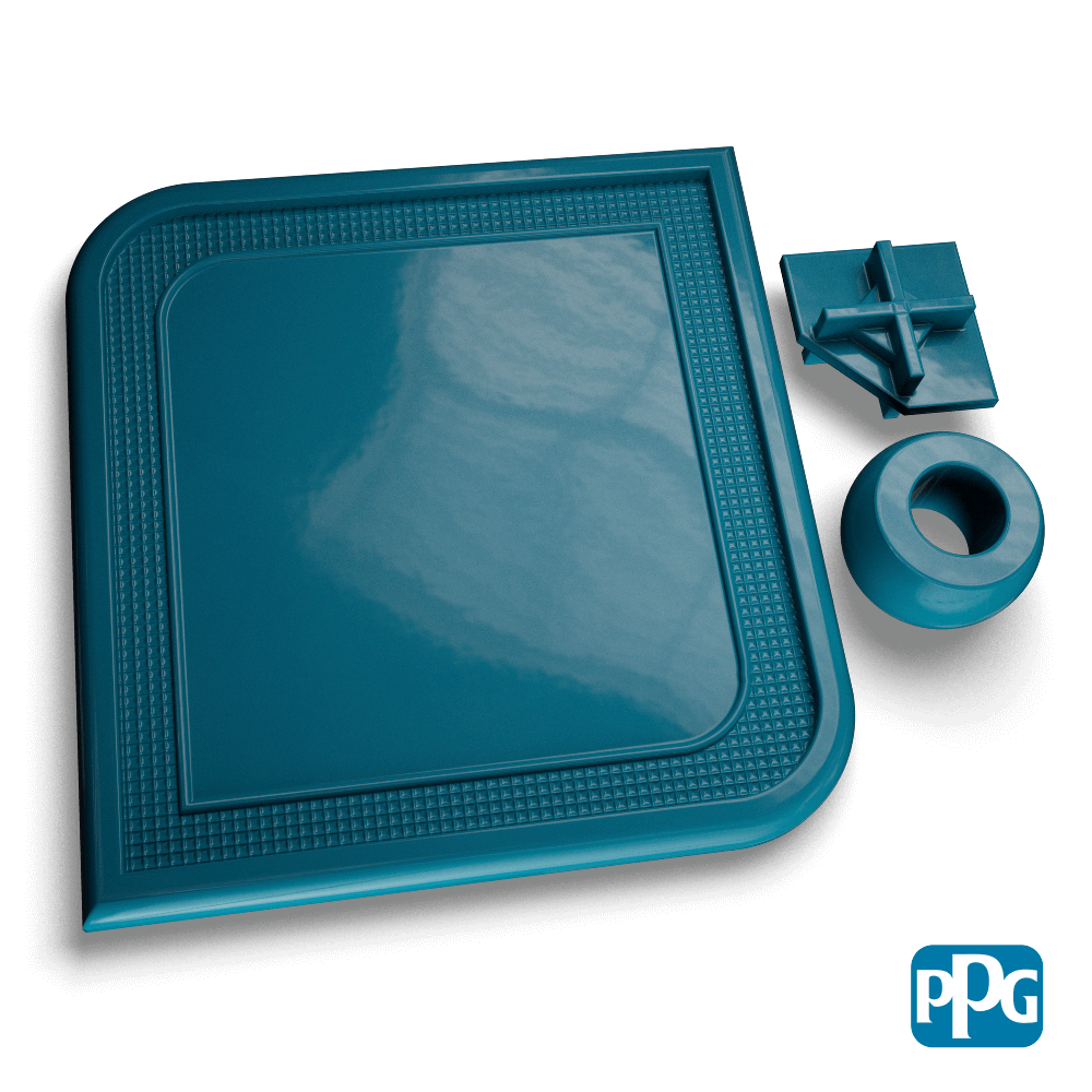RAL 5009 AZURE BLUE powder coating color swatch image