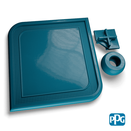 RAL 5009 AZURE BLUE powder coating color swatch image