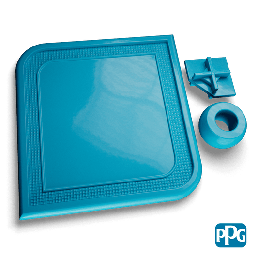 RAL 5012 LIGHT BLUE powder coating color swatch image