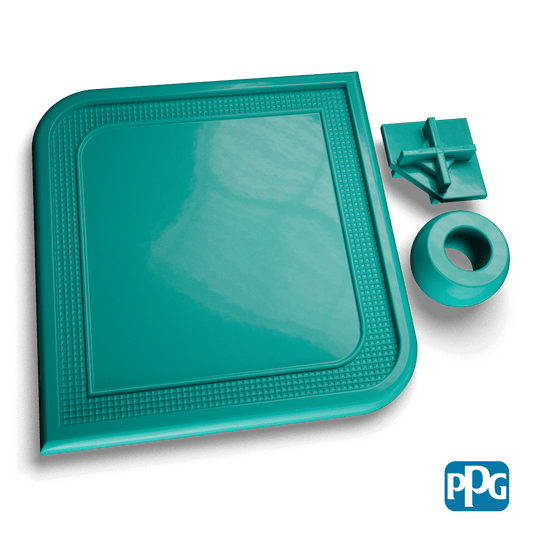 RAL 5018 TURQUOISE BLUE powder coating color swatch image