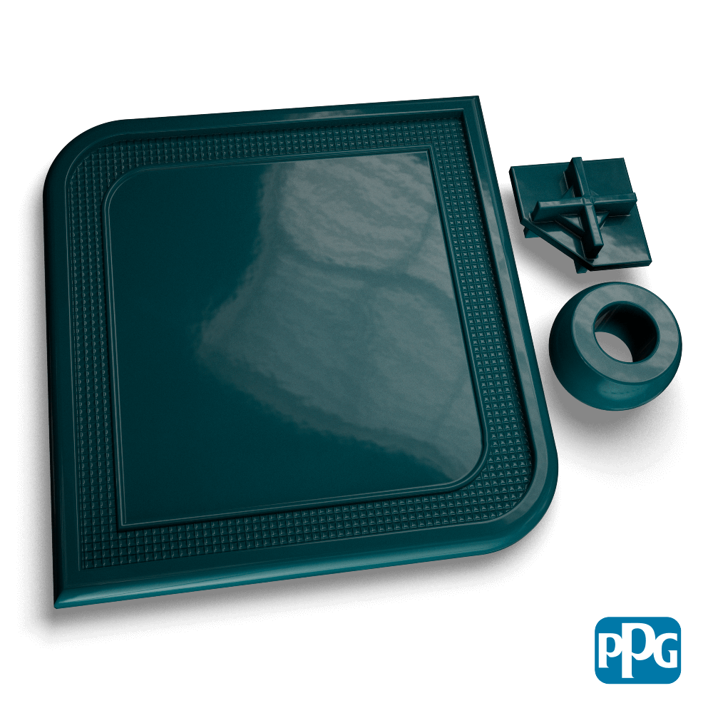 RAL 5020 OCEAN BLUE powder coating color swatch image