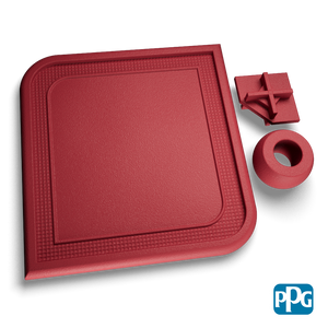 RED TEXTURE POLYESTER  T1-404