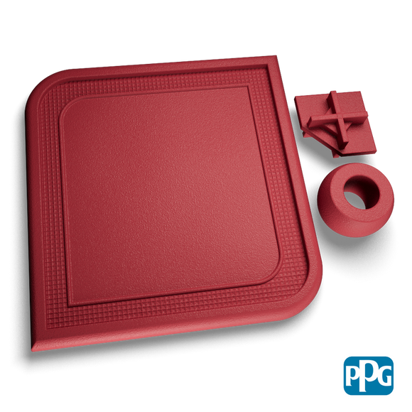 RED TEXTURE POLYESTER  T1-404